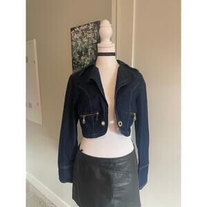 dark wash denim jacket y2k vintage